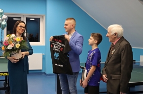 Uroczystość otwarcia sali treningowej w Lesznej Górnej